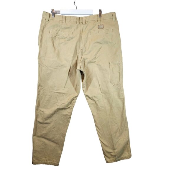 Columbia Kahki Pants Mens 42 Tan Cargo Zip pocket office casual casual outdoor g - Picture 2 of 13